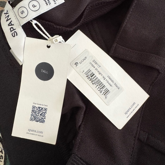 Spanx SMALL-TALL Carefree Crepe Straight Leg Touser Pants Small Tall - Picture 12 of 16